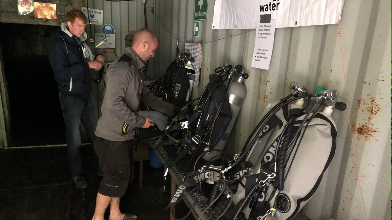 Tauchausbildung TDI Mine Diver Equipment Vorbereitung
